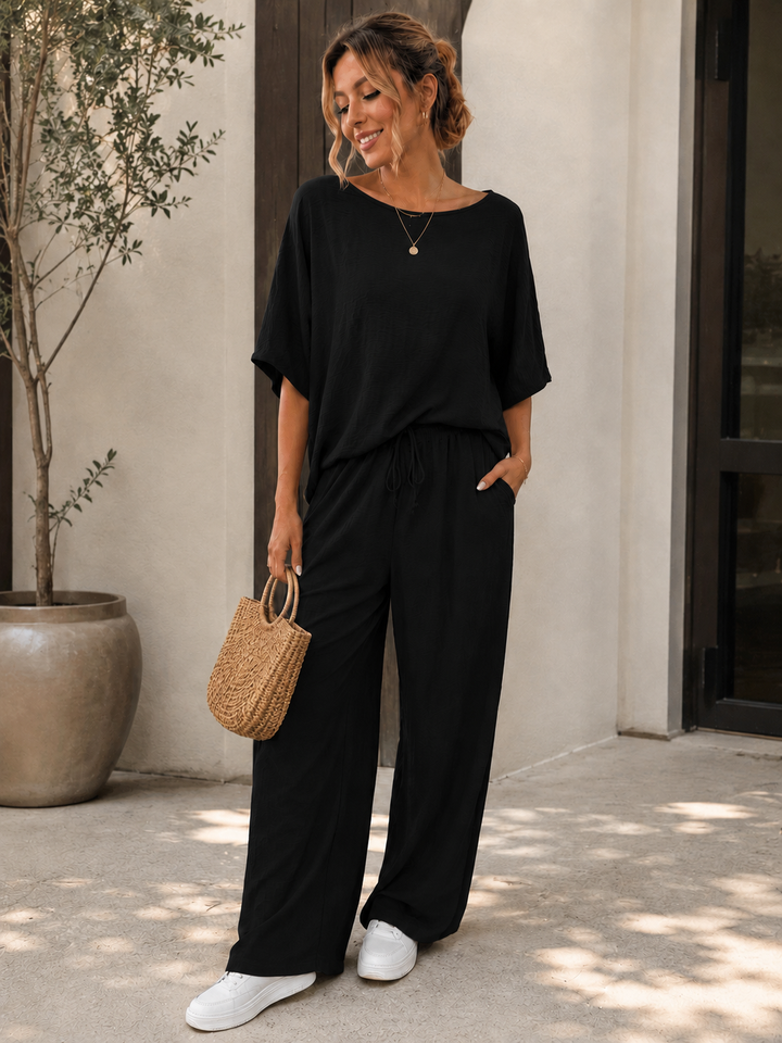 Hanne™ | Tweedelige Set met Wijde Broek