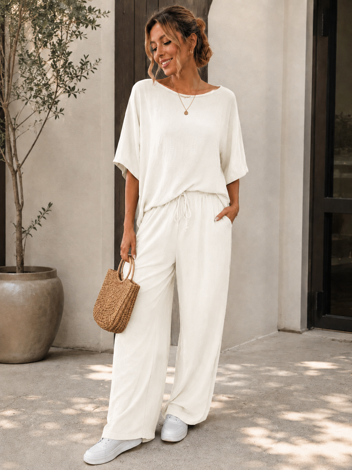 Hanne™ | Tweedelige Set met Wijde Broek