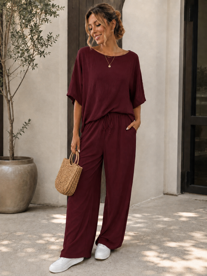 Hanne™ | Tweedelige Set met Wijde Broek
